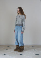 Love Cable Cardigan [gray]