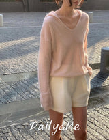 モヘアフードニット(3color)