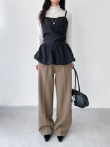 balloon strap blouse