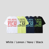 フィルムレタリングオーバーサイズショートスリーブTシャツ