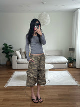 wide cargo bermuda shorts