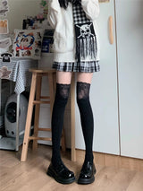 レースニーハイソックス (3color)