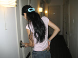 Jelly bean hair clip (Aqua)