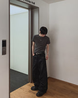 コージー スタッド コーティング ワイドパンツ
