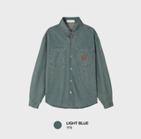  Rime Vintage Denim Fairwork Overfit Long Sleeve Shirt