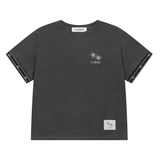 CILLIN STRIPE EYELET POINT HALF T (2Color)