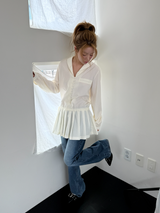 pleats mini dress