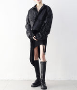 Oban shirring pocket string overfit windbreaker