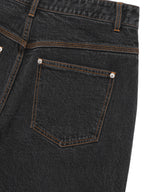 PATCHWORK DENIM PANTS BLACK(CV2EFUD112A)