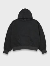 BASIC HOODIE PIGMENT DYED - CHARCOAL