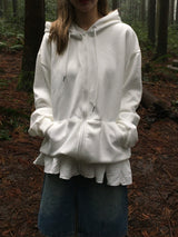 Uni Over Two-Way Zip-Up Hoodie (7c)