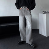 NOS107 Gray Over Wide Denim Pants (XS ~ L)