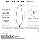 ダブルエメラルドペンダントネックレス