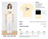 DELAY OFF キャットグラフィックTシャツ (レモン)