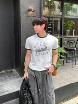 [Shoulder +3cm] Vintage Plain リンガー半袖Tシャツ
