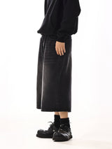 Vintage Black Cropped Shorts