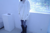 Bohem tassel button knit cape