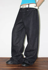 LINEAR POCKET WIDE DENIM