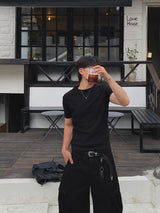 Urban Shoulder Free Short-Sleeved T-Shirt 3C