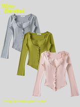 Daisy Real Cardigan Top Set
