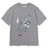 KIRSH X TOKYO シティアートワークTシャツ【グレー】