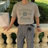 [A-T0128] ヴィンテージアメリカ半袖Tシャツ (4色)