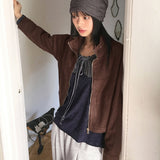 [FW Recommended Item] Nuen Suede Slit String Zip-Up Jacket