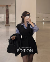 【MADE】Knit mini one piece