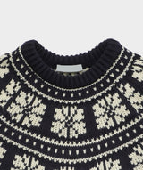 Nordic snow flake knit