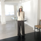 Coam Punching Big Collar Knit Cardigan