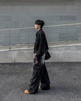 Flip Wide Denim Cargo Pants