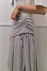 Chenille cutout midi skirt (2color)