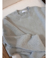 [Unisex] Angora round neck knit(7color)