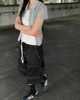 Stitch bermuda pants