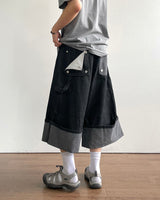 Mare Stripe Bermuda Denim Pants