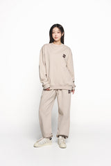 25SS BOX BASIC LOGO JOGGER PANTS ESSENTIAL BEIGE