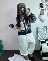 SHEEP CURLY🐏 SOFTY JOGGER OANTS 🐏🖤🩶🧸3COLOR
