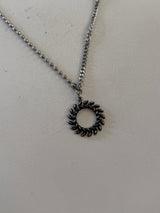 Circle Chain Necklace (Silver)