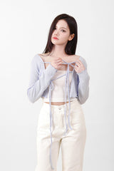Layered Crop Cardigan