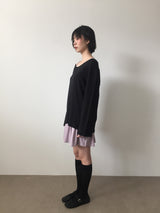セヴィルストライプスリークォータースリーブシャツ (2color)