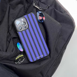 [Magsafe glass]ストライプケース(purple)