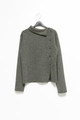 bokashi unbal collar knit top(4colors)