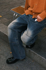 RETRO DART DENIM PANTS