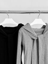 Shoulder Strap Soft Long Sleeve Tee