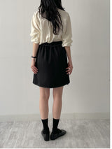 Stitch Banding Midi Skirt
