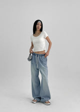 [MADE] Lubbock Lyocell Summer Denim Banding Pants