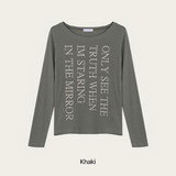Golgi lettering long sleeves(3color)