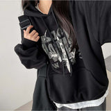 Polbit Vintage Printed Hoodie  [Fleece]