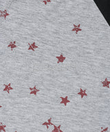 U NECK STAR RAGLAN LS TEE GREY(CV2GSFT553A)