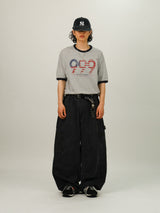 AP WORK DAMAGE COTTON WIDE PANTS